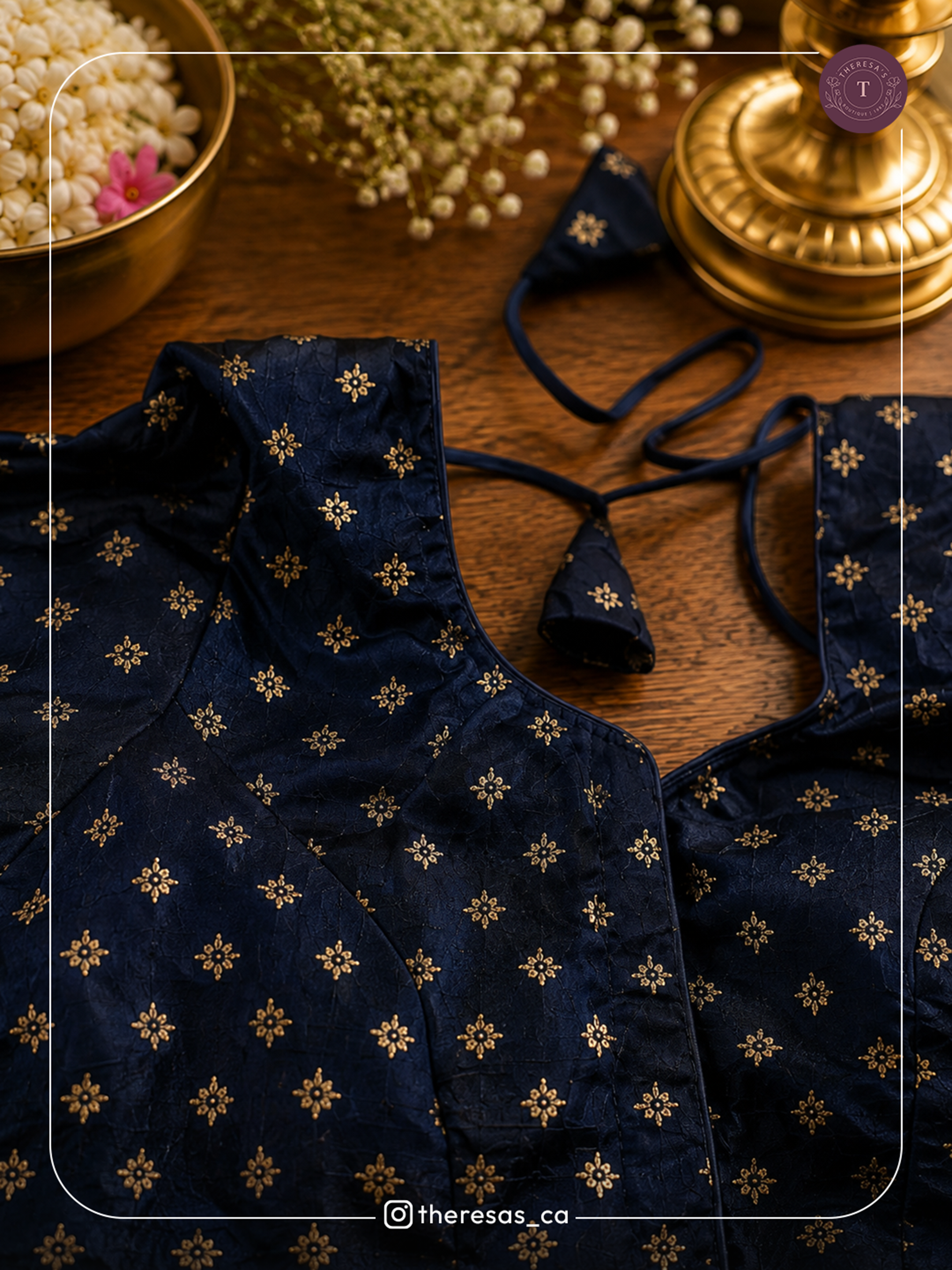 Navy Blue Blouse